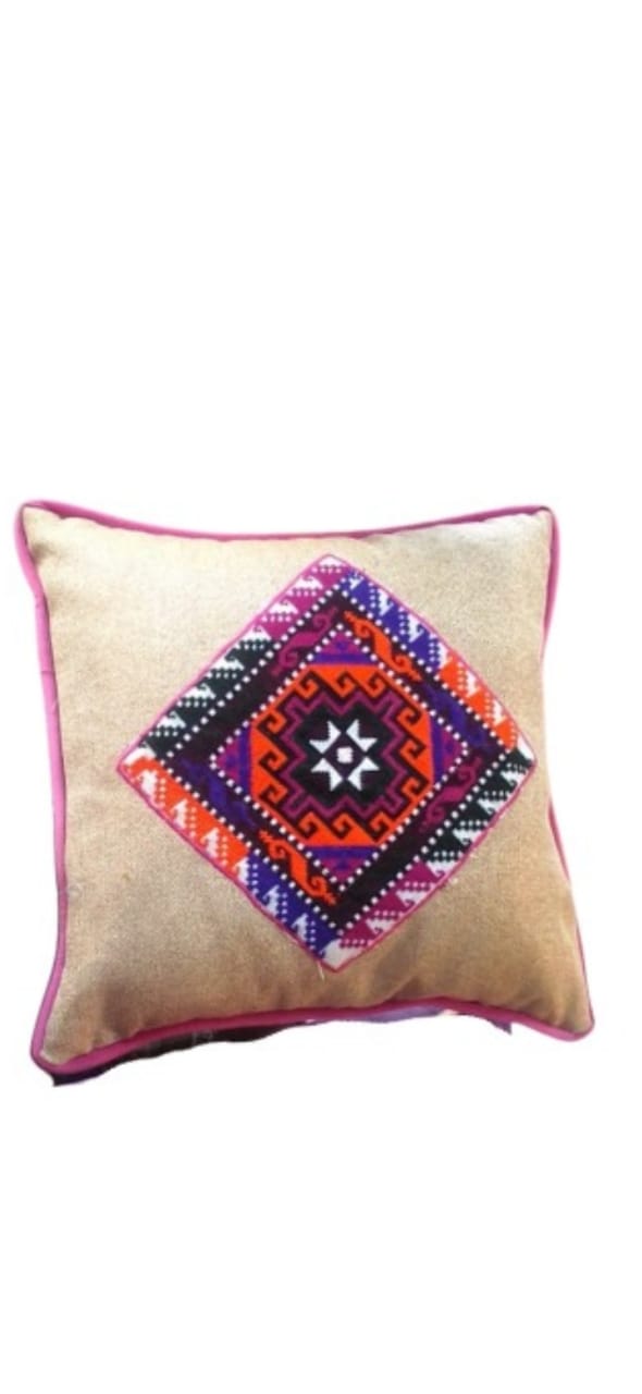 Handmade Afghani Embroidered Cushion